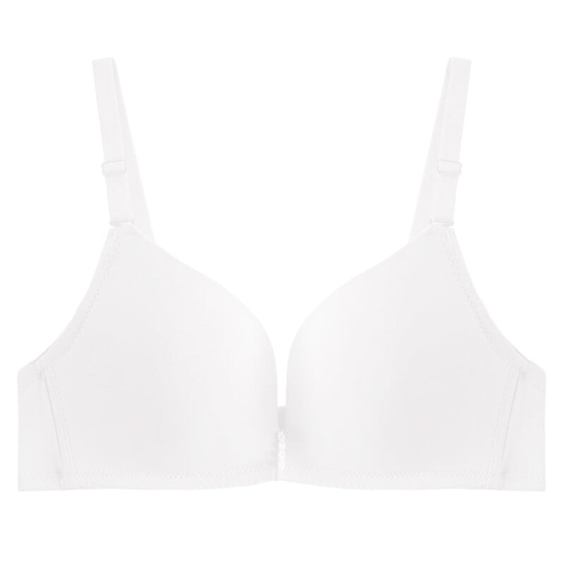 Women Push Up Seamless Adjustable Lingerie Bra - White