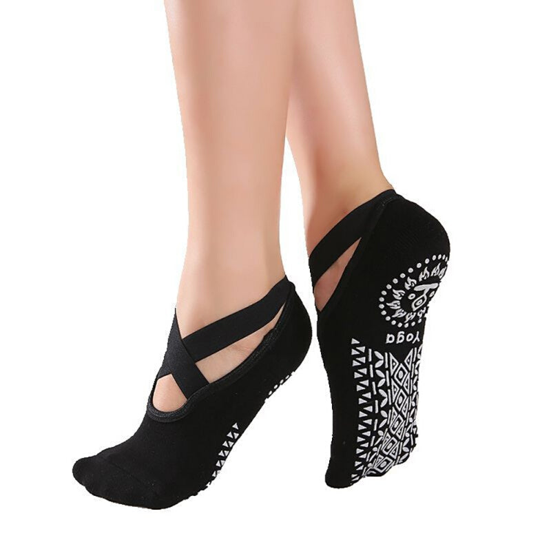 Women Sports Anti-Slip Yoga Socks - Black