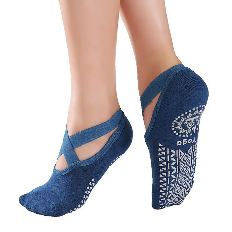 Women Sports Anti-Slip Yoga Socks - Blue