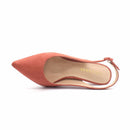 Women Stiletto Mid Heels - Old Pink