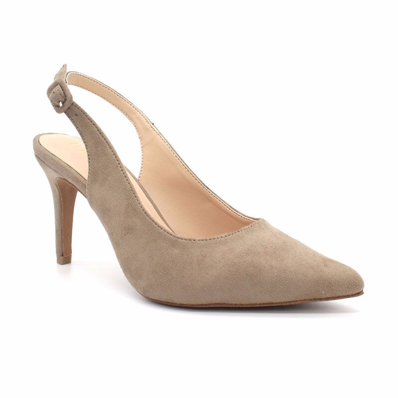 Women Stiletto Mid Heels - Taupe