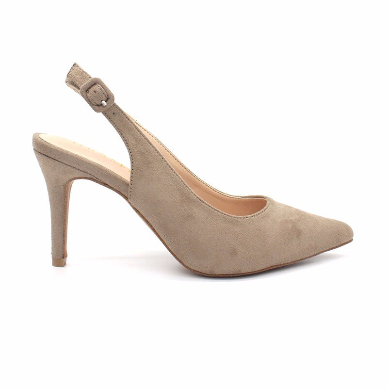 Women Stiletto Mid Heels - Taupe