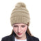 Women Tailored Casual Knitted Beanies - Beige