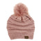 Women Tailored Casual Knitted Beanies - Pink