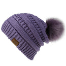 Women Tailored Casual Knitted Beanies - Purple