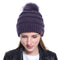 Women Tailored Casual Knitted Beanies - Purple