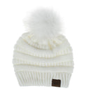 Women Tailored Casual Knitted Beanies - White