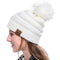 Women Tailored Casual Knitted Beanies - White