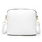 Women Tassel Leopard Printing Hand Bag - White