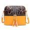 Women Tassel Leopard Printing Hand Bag - Yellow