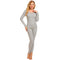 Women Thermal Underwear Top & Bottom - Gray