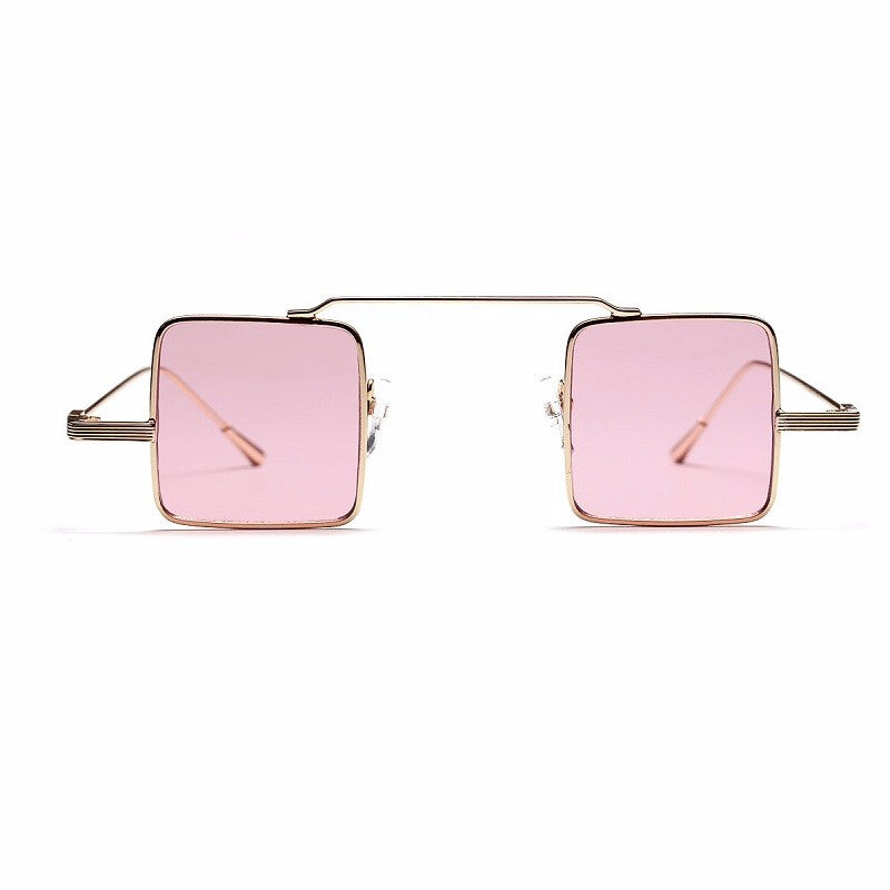 Women's Fashion Metal Frame Sunglasses - Pink