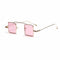 Women's Fashion Metal Frame Sunglasses - Pink