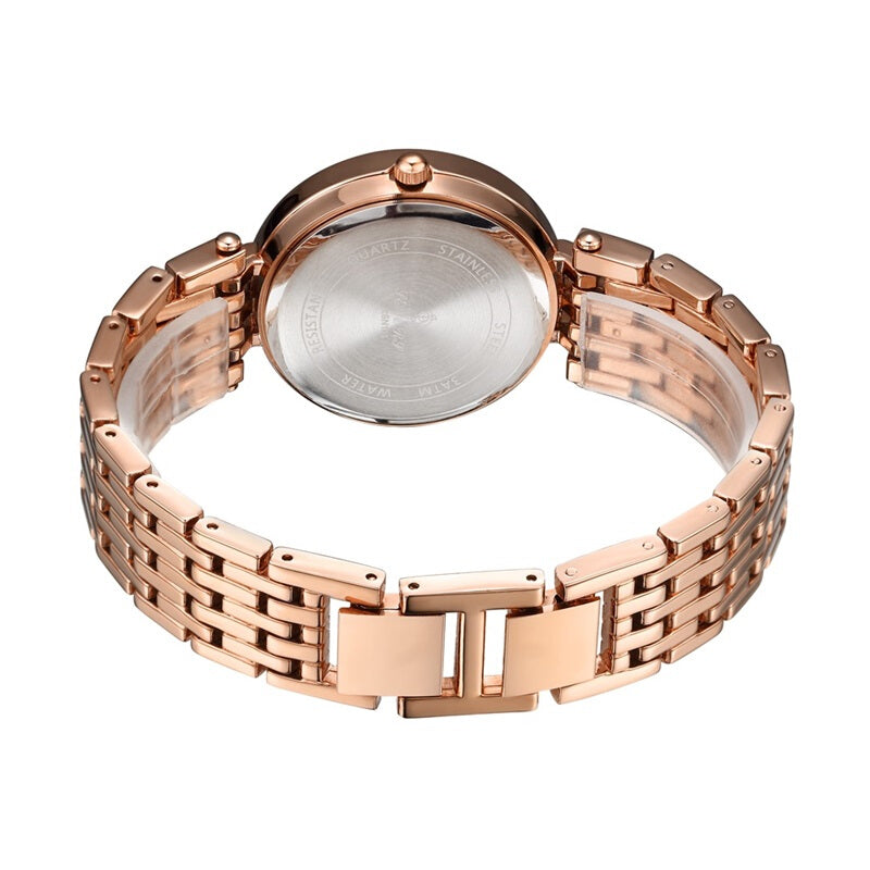 Women's Premium Tone Quartz Watch - Rose Gold