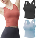 Women's Sports Bra Yoga Crop Top - Blue