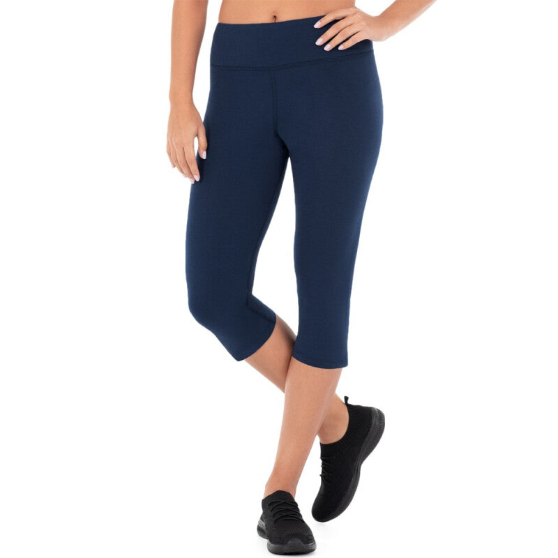 Women's Style Dri-Works Capri Leggings - Ming Blue