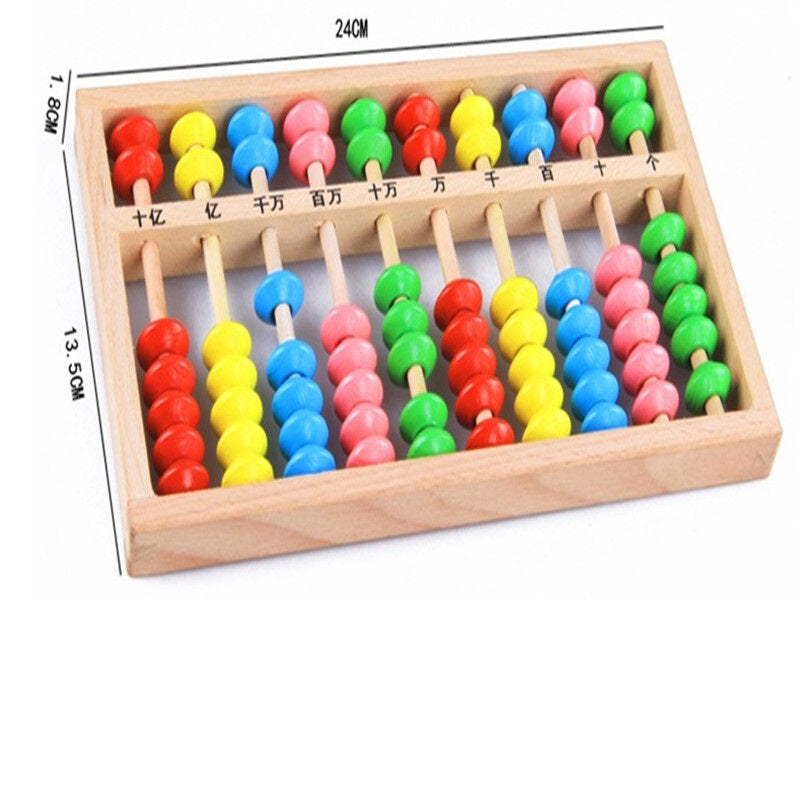 Wooden Learning Abacus Toy - Wood