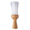 Wooden Shaving Bear Brush - White