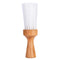 Wooden Shaving Bear Brush - White