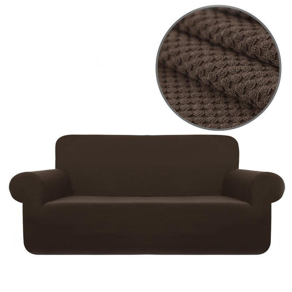 XL Stretch High Quality Sofa Furniture Cover - Brown