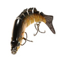 Lixada 85mm 11g 3.3" 6-segement Multi Jointed Fishing Life-like Hard Lure Minnow Swimbait Bait 2 Treble VMC Hooks