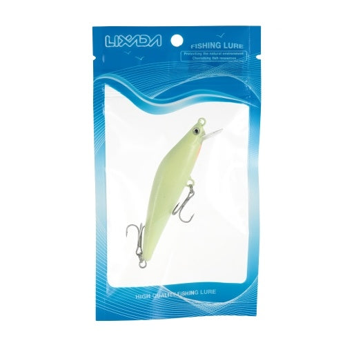 3D Luminous Night Bait Minnow Lure Hard Bait Lure Fish Hook 82mm 8g Artificial Fishing Tackle Accessory With Two Triangle Hooks