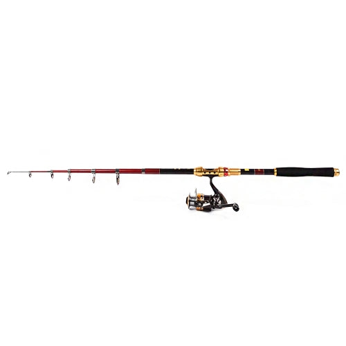 Portable Carbon Hard Fishing Rod Superhard Telescopic Fishing Rod Spinning Sea Rod 2.1M～3.6M