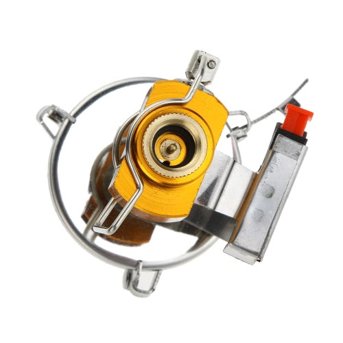 Portable Foldable Stainless Steel Electronic Ignition Outdoor Stove Mini Gas Burner Stove for Camping Picnic