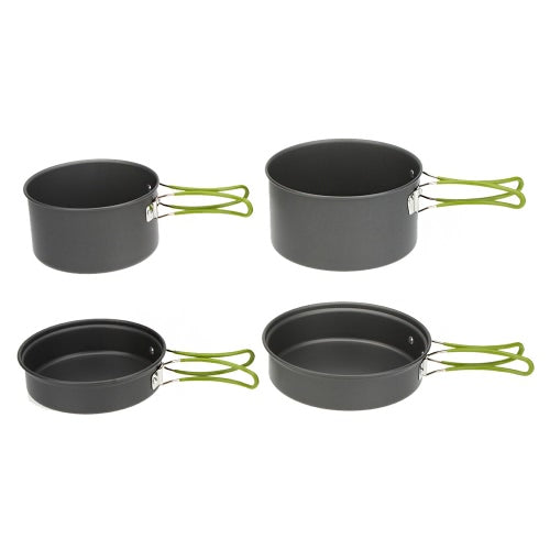 Portable Outdoor Tableware Camping Cookware 2-3 People Multifunctional Portable Cooking Set for Outdoor Stove