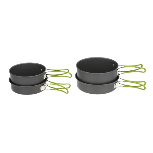 Portable Outdoor Tableware Camping Cookware 2-3 People Multifunctional Portable Cooking Set for Outdoor Stove