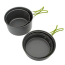 Portable Outdoor Tableware Camping Cookware 2-3 People Multifunctional Portable Cooking Set for Outdoor Stove