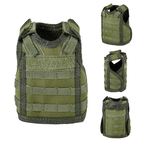 Tactical Beer Vest Military Molle Mini Miniature Beverage Bottle Can Cooler Holder Sleeve