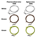 1M 30LB Fishing Leader Line Nylon Leader Line with Ring Swivel Quick Swivel Carp Fishing Accessory