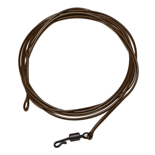 1M 30LB Fishing Leader Line Nylon Leader Line with Ring Swivel Quick Swivel Carp Fishing Accessory