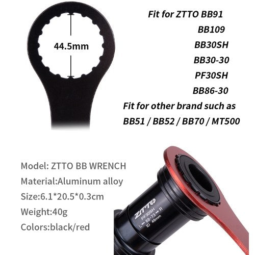 ZTTO Bicycle Bike Bottom Repair Bracket Tool Installation Tool Remover BB Wrench for ZTTO BB91 BB109 BB30 PF30 BB51 BB52 BB70 MT500 Spanner Accessories