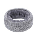 Winter Ribbed Knitted Circle Loop Ring Scarf