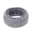 Winter Ribbed Knitted Circle Loop Ring Scarf