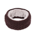 Winter Ribbed Knitted Circle Loop Ring Scarf