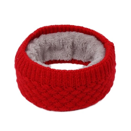 Winter Ribbed Knitted Circle Loop Ring Scarf