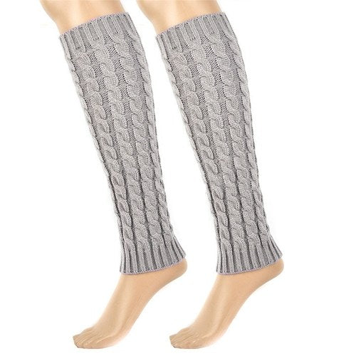 Winter Women Knitted Crochet Thigh Leg Warmer Cover