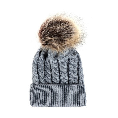 Winter Warm Women and Kids Knitted Crochet Wool Hat