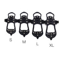 Anti Slip 11 Teeth Stainless Steel Silicone Crampons