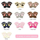 Women Super Lovely Bear Plush Cat Paw Claw Glove