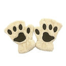 Women Super Lovely Bear Plush Cat Paw Claw Glove