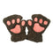 Women Super Lovely Bear Plush Cat Paw Claw Glove