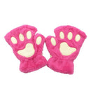 Women Super Lovely Bear Plush Cat Paw Claw Glove