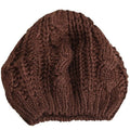 Winter Warm Women Knitted Braided Beanie Hats