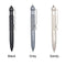 Multi-function Portable Tactic Self Defense Pen Practical Survival Emergency Tool Defensing EDC Ballpoint Steel Anti-skid Outdoor Camping Tools for Writing (Black)