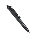 Multi-function Portable Tactic Self Defense Pen Practical Survival Emergency Tool Defensing EDC Ballpoint Steel Anti-skid Outdoor Camping Tools for Writing (Black)