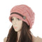 Knitted Braided Beanie Hats Cabled Checker Pattern Hat